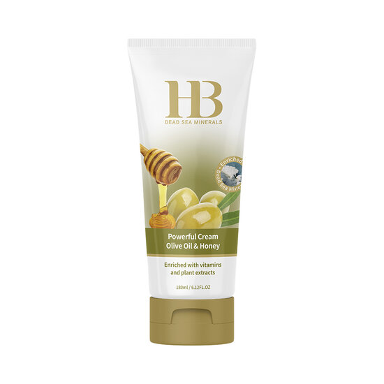 HB Dead Sea Minerals Crème pour le corps à l'huile d'olive et au miel  180 ml