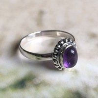 Zilveren ring Amethist Zilveren ring Amethist