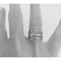Zilveren BOHO ring Feather Zilveren BOHO ring Feather