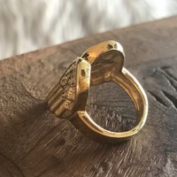 Boho ring Angel Wings goldplated Boho ring Angel Wings goldplated