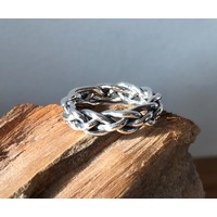 Zilveren ring Vlecht Zilveren ring Vlecht