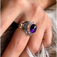 Zilveren ring Amethist Penny Zilveren ring Amethist Penny