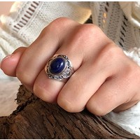 Zilveren ring met Lapis Lazuli steen Zilveren ring met Lapis Lazuli steen