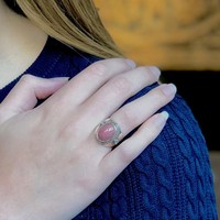 Zilveren ring Rhodoniet Alexia Zilveren ring Rhodoniet Alexia