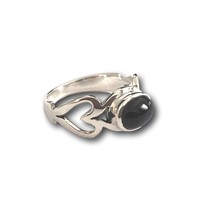 Zilveren ring Black Onyx LOVE Zilveren ring Black Onyx LOVE