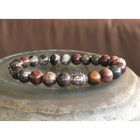 Kralenarmband met zilveren Buddha Kralenarmband met zilveren Buddha