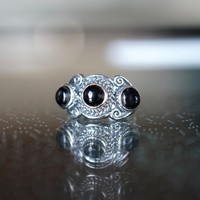 Zilveren ring Black Onyx 'Jaipur' Zilveren ring Black Onyx 'Jaipur'