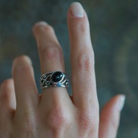 Black Onyx ring Paisley Black Onyx ring Paisley
