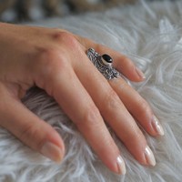 Zilveren ring Bohemian Black Onyx Zilveren ring Bohemian Black Onyx