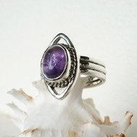 Zilveren ring Amethist Zilveren ring Amethist