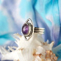 Zilveren ring Amethist Zilveren ring Amethist