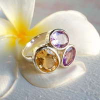 Zilveren ring Gemstone Deluxe Zilveren ring Gemstone Deluxe
