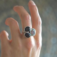 Zilveren ring Gemstone Deluxe Zilveren ring Gemstone Deluxe
