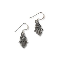 Hamsa hand oorbellen zilver Hamsa hand oorbellen zilver