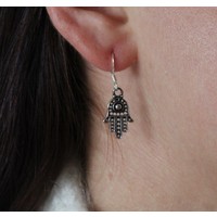 Hamsa hand oorbellen zilver Hamsa hand oorbellen zilver