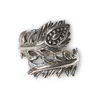 Zilveren ring Lotus feather Zilveren ring Lotus feather
