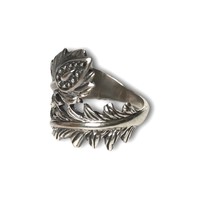 Zilveren ring Lotus feather Zilveren ring Lotus feather