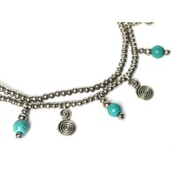 Enkelbandje Circle turquoise Enkelbandje Circle turquoise