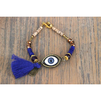 Bedel armbandje Evil Eye blauw Bedel armbandje Evil Eye blauw