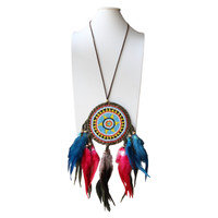 Indian Feather ketting Sjamena Indian Feather ketting Sjamena