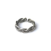 Teenring / vingertop ring OXIDISE BRAID Teenring / vingertop ring OXIDISE BRAID