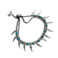 Angel wings enkelbandje turquoise Angel wings enkelbandje turquoise