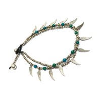 Angel wings enkelbandje turquoise Angel wings enkelbandje turquoise