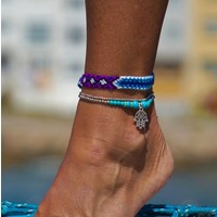 Enkelbandje Hamsahand Turquoise Enkelbandje Hamsahand Turquoise