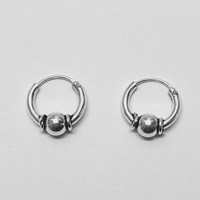 Bali hoops 9 mm zilver Bali hoops 9 mm zilver