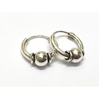 Bali hoops 9 mm zilver Bali hoops 9 mm zilver