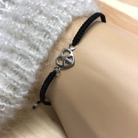Bedel armbandje LOVE&PEACE - 925 zilver Bedel armbandje LOVE&PEACE - 925 zilver