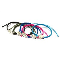 Armbandje Shiva shell fluorroze Armbandje Shiva shell fluorroze