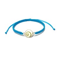 Bedel armbandje Shiva shell turquoise - 925 zilver Bedel armbandje Shiva shell turquoise - 925 zilver