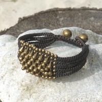 Armbandje Raindrop bruin Armbandje Raindrop bruin