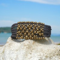 Armbandje Raindrop bruin Armbandje Raindrop bruin