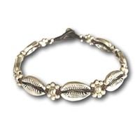 Enkelbandje schelpjes Silver Cowrie Enkelbandje schelpjes Silver Cowrie