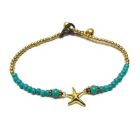 Enkelbandje zeester Turquoise Enkelbandje zeester Turquoise