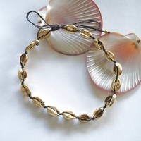 Schelpjes Choker goudkleurig Schelpjes Choker goudkleurig