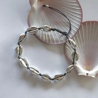 Enkelbandje schelpjes zilverkleur Enkelbandje schelpjes zilverkleur