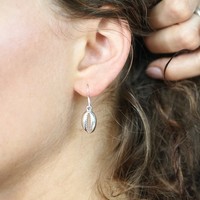 Zilveren oorbellen seashell Zilveren oorbellen seashell