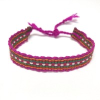 Vriendschapsbandje roze Vriendschapsbandje roze
