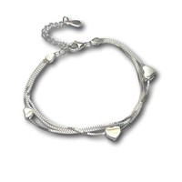 Zilveren armband Triple heart Zilveren armband Triple heart