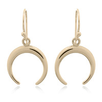 Goldplated oorbellen Crescent moon Goldplated oorbellen Crescent moon