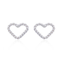 Zilveren oorbellen Lovely heart Zilveren oorbellen Lovely heart