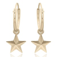 Goldplated oorbellen Star Goldplated oorbellen Star