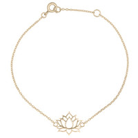 Goldplated armband Lotus Goldplated armband Lotus