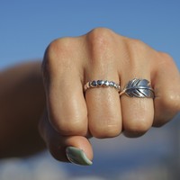 Zilveren ring stacked heart Zilveren ring stacked heart