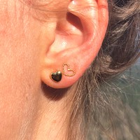 Goldplated oorbellen hartje Goldplated oorbellen hartje