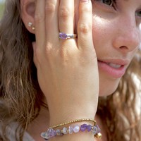 Zilveren ring Amethist Zya Zilveren ring Amethist Zya