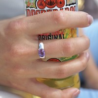 Zilveren ring Amethist Zya Zilveren ring Amethist Zya